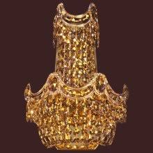 Classic Lighting 1810 RB CP Regency Wall Sconce in Roman Bronze with Crystalique-Plus